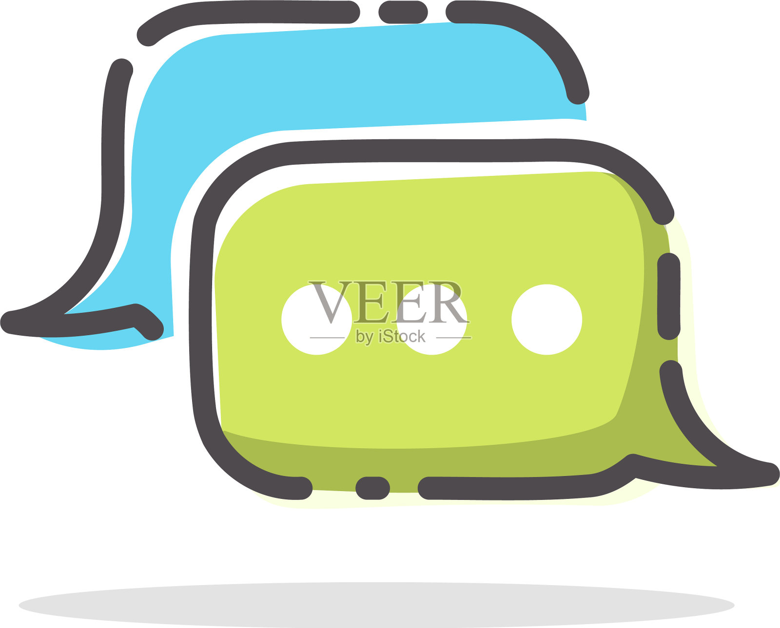 聊天应用程序logo对话框气泡图标图标素材