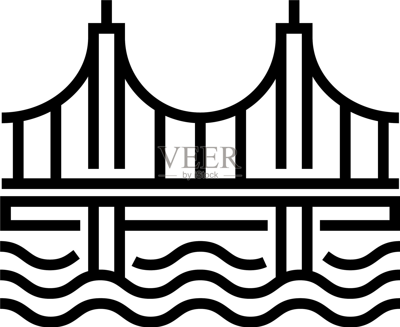 桥线设计元素图片