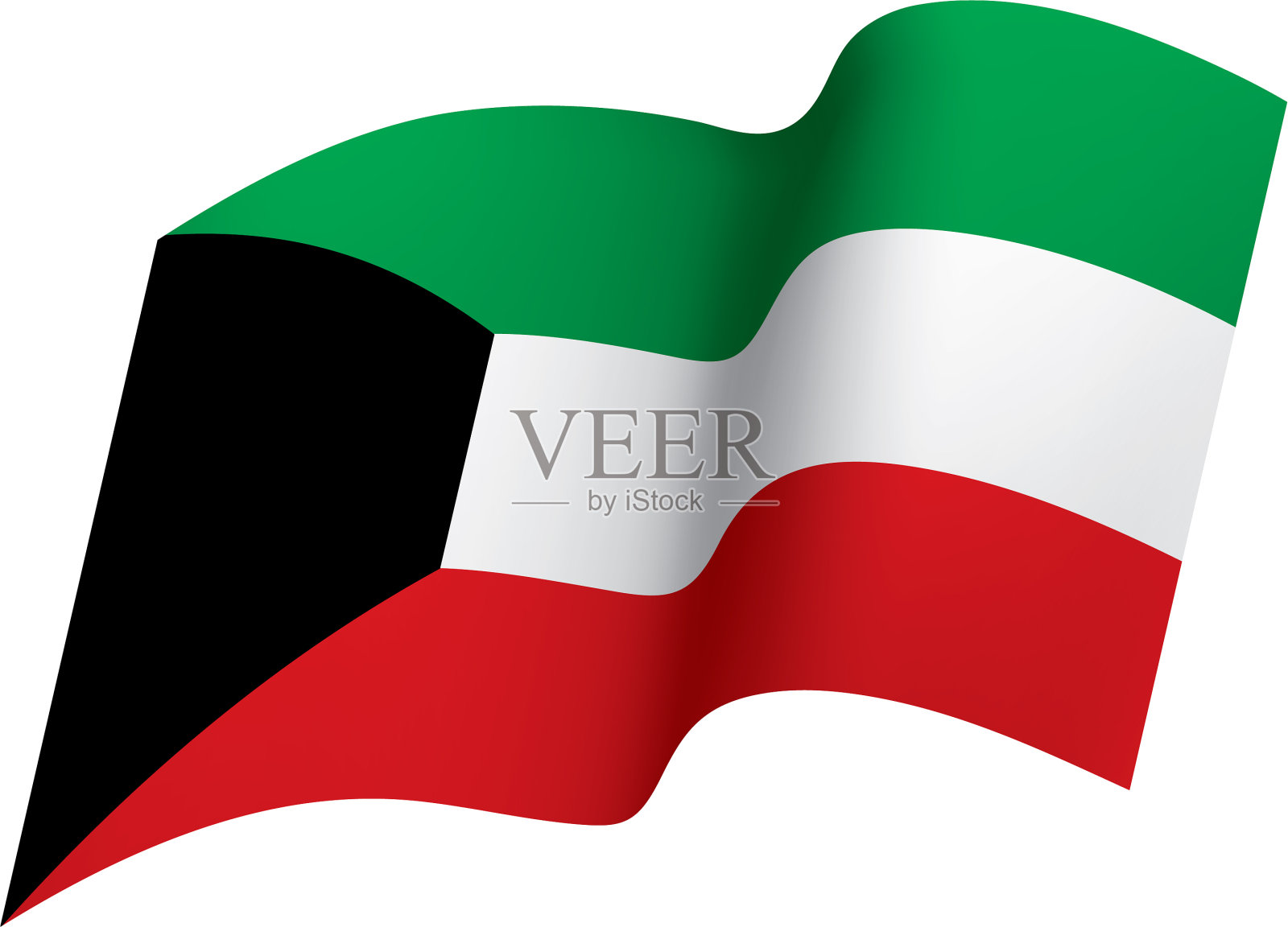 科威特国旗设计元素图片