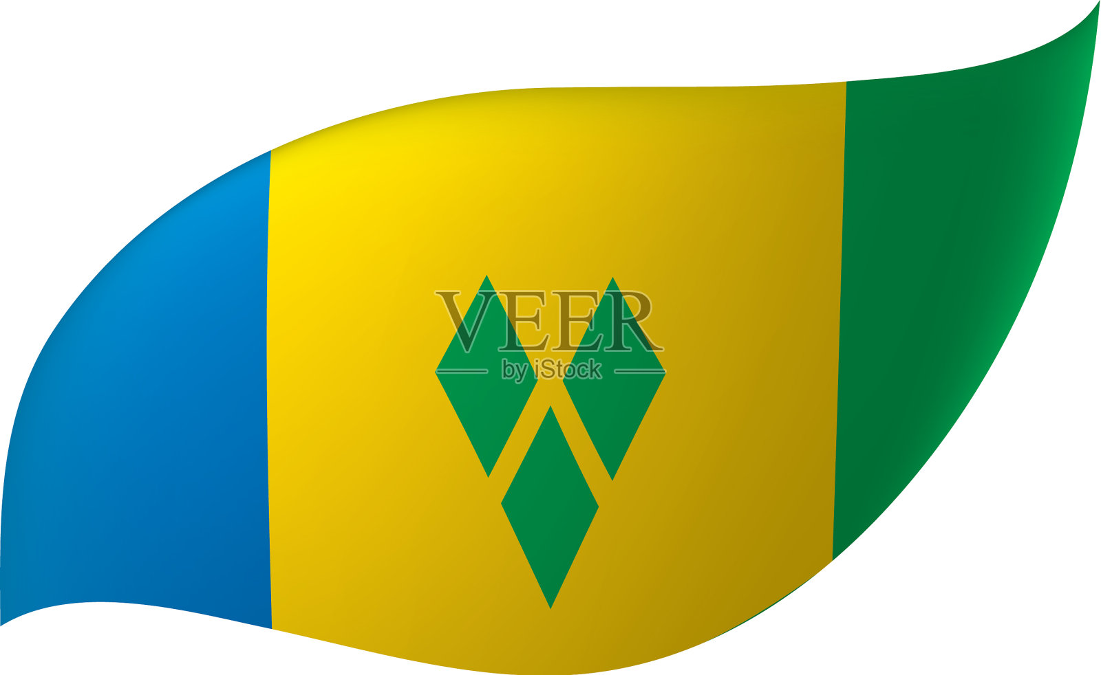 圣文森特和格林纳丁斯旗设计元素图片