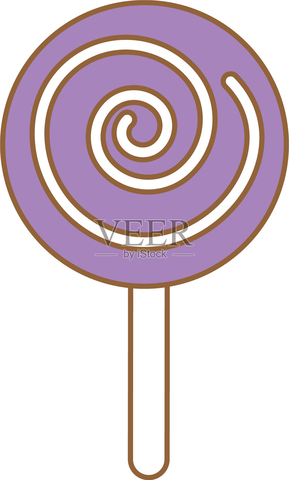 甜棒棒糖孤立图标设计元素图片