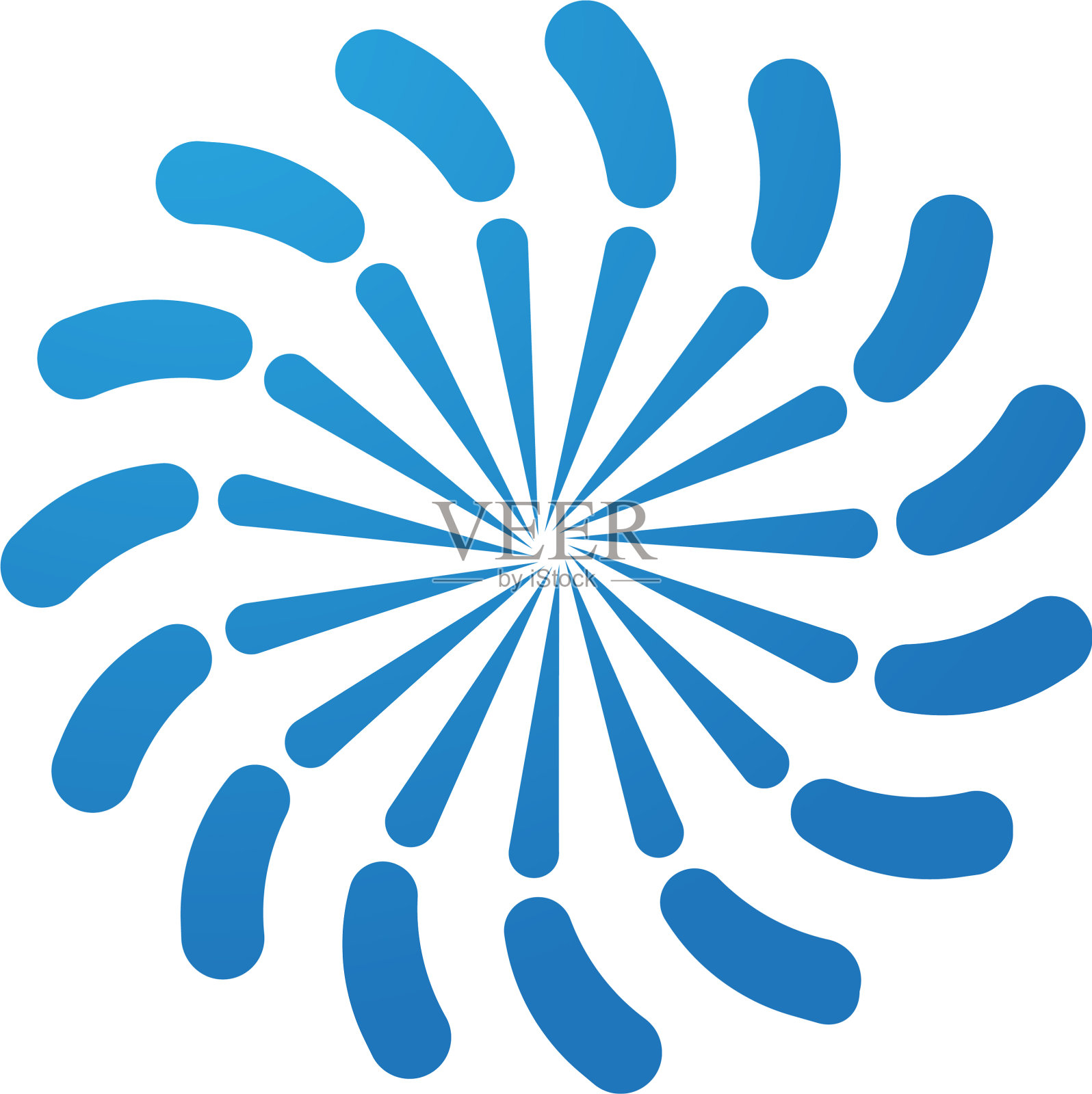 漩涡标志和符号模板设计元素图片