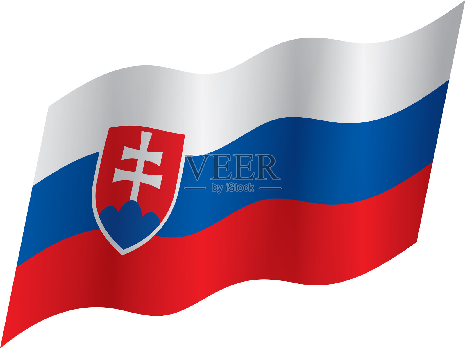 斯洛伐克的旗帜设计元素图片