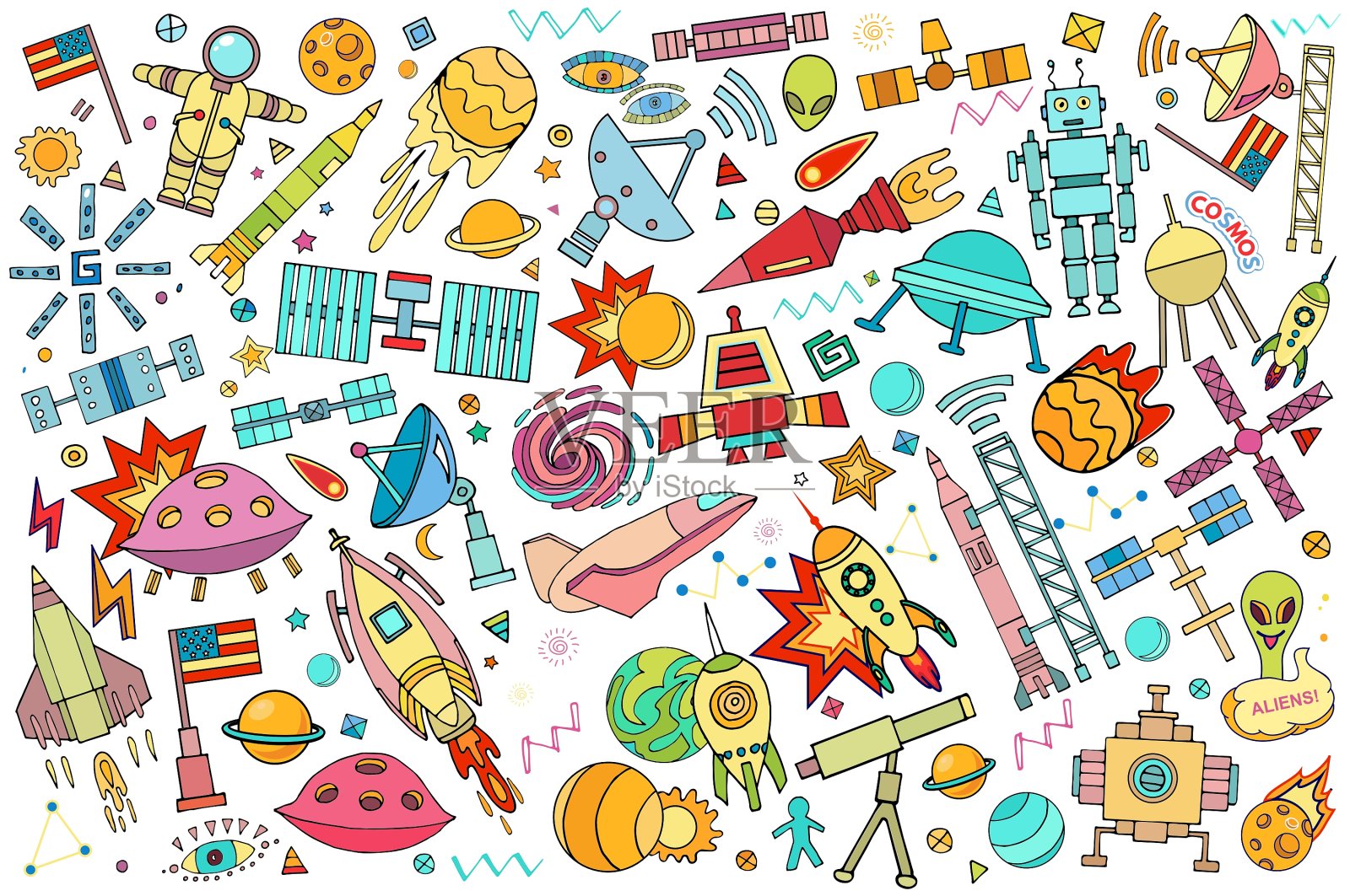 抽象的空间设计元素图片