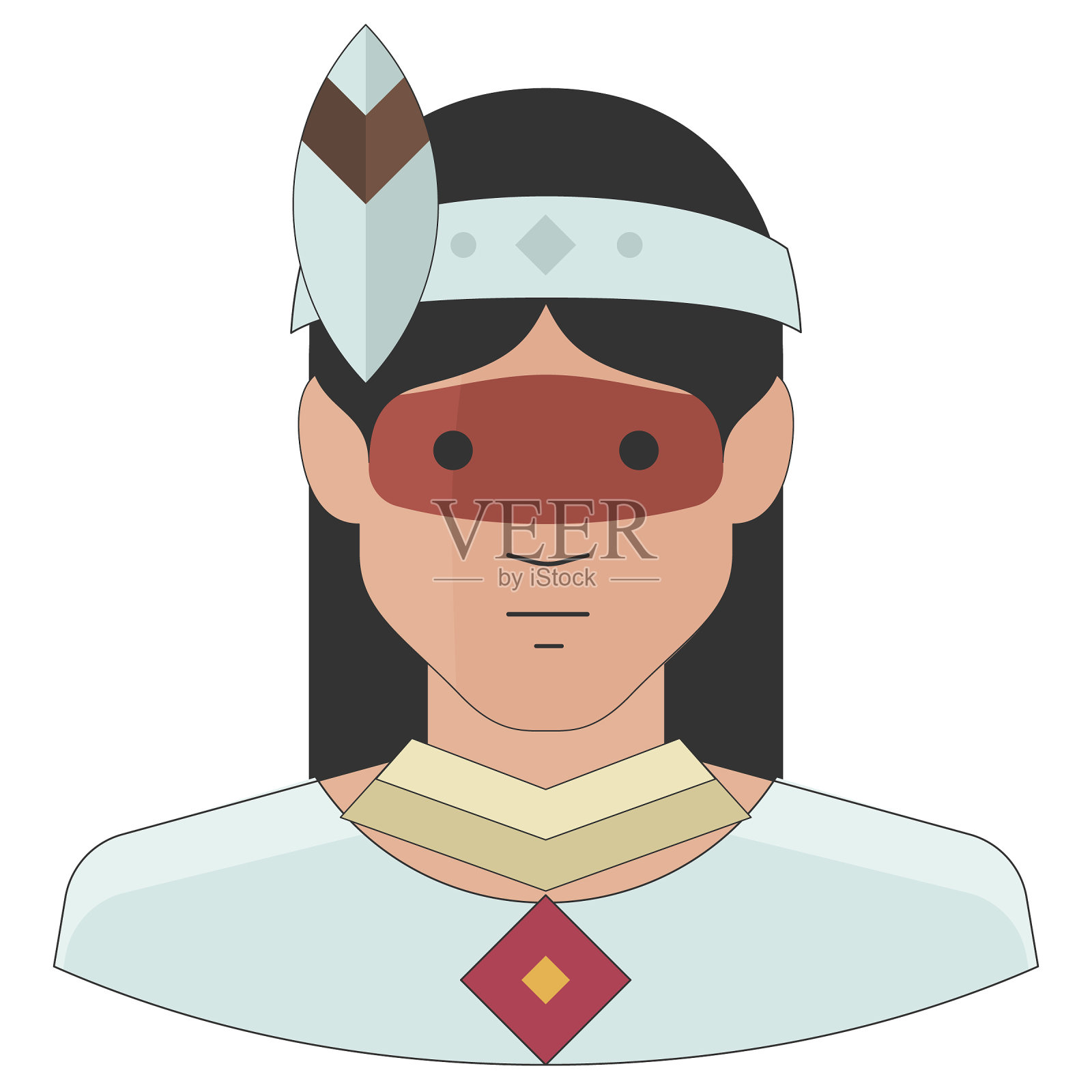 本地女性矢量图插画图片素材