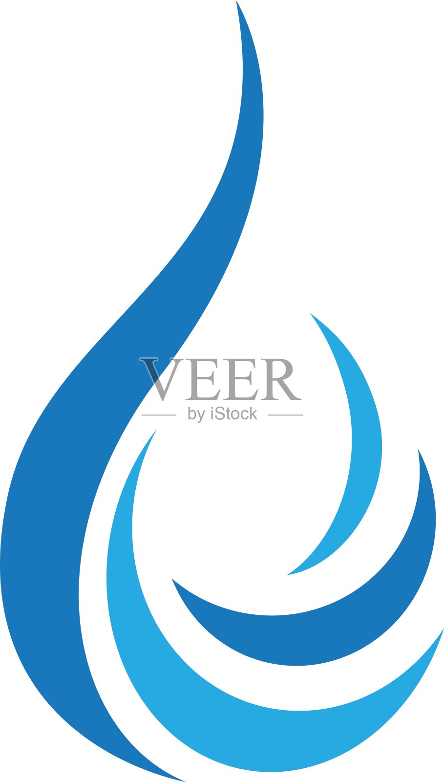 水波标志模板设计元素图片