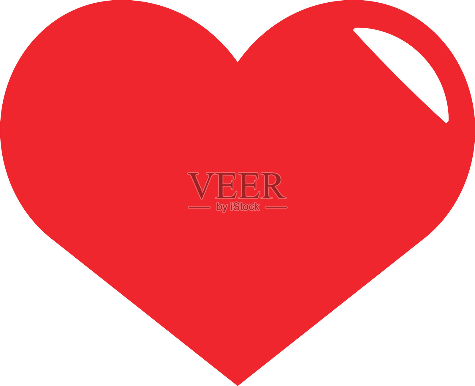 心爱图标设计模板孤立设计元素图片