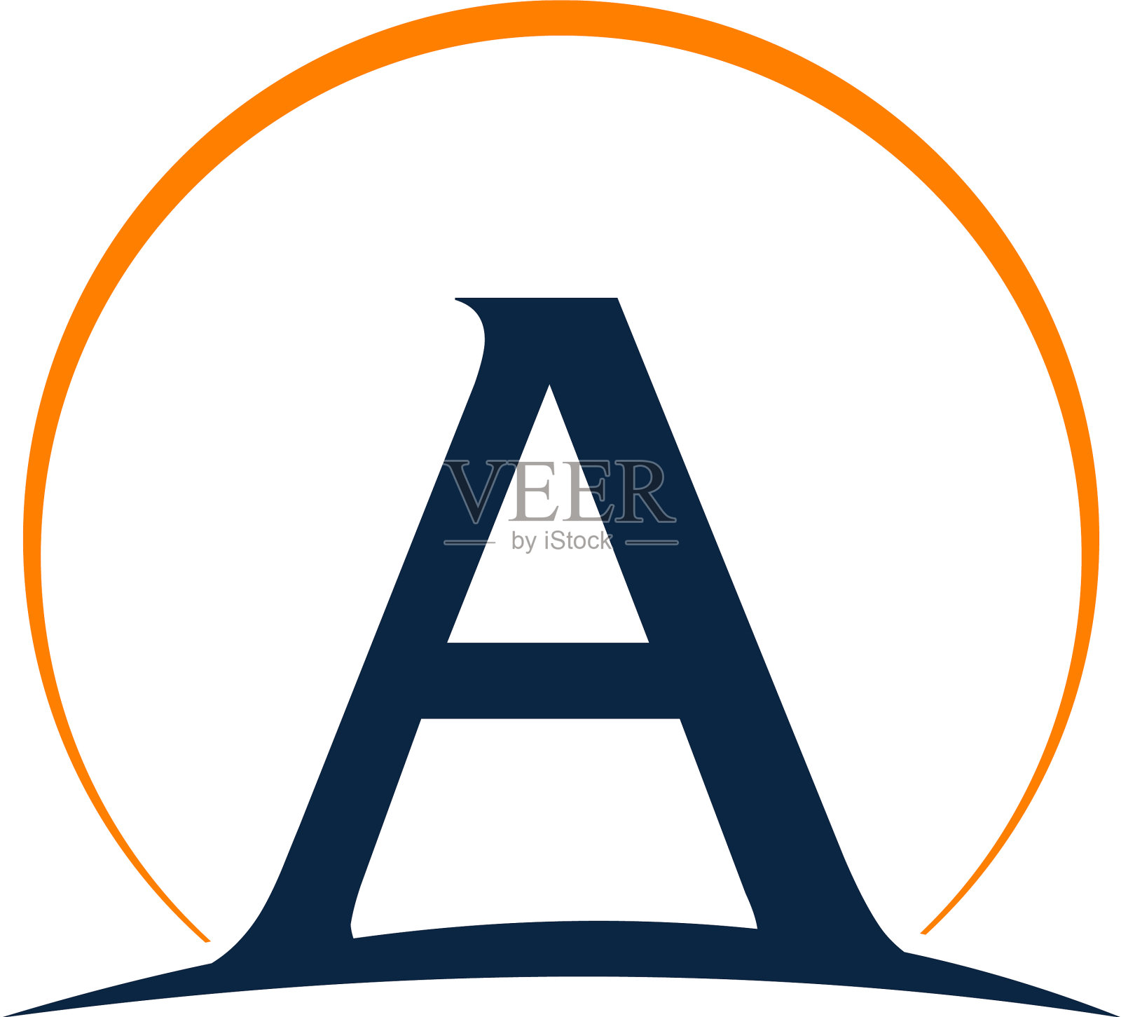 现代解决方案字母a设计元素图片