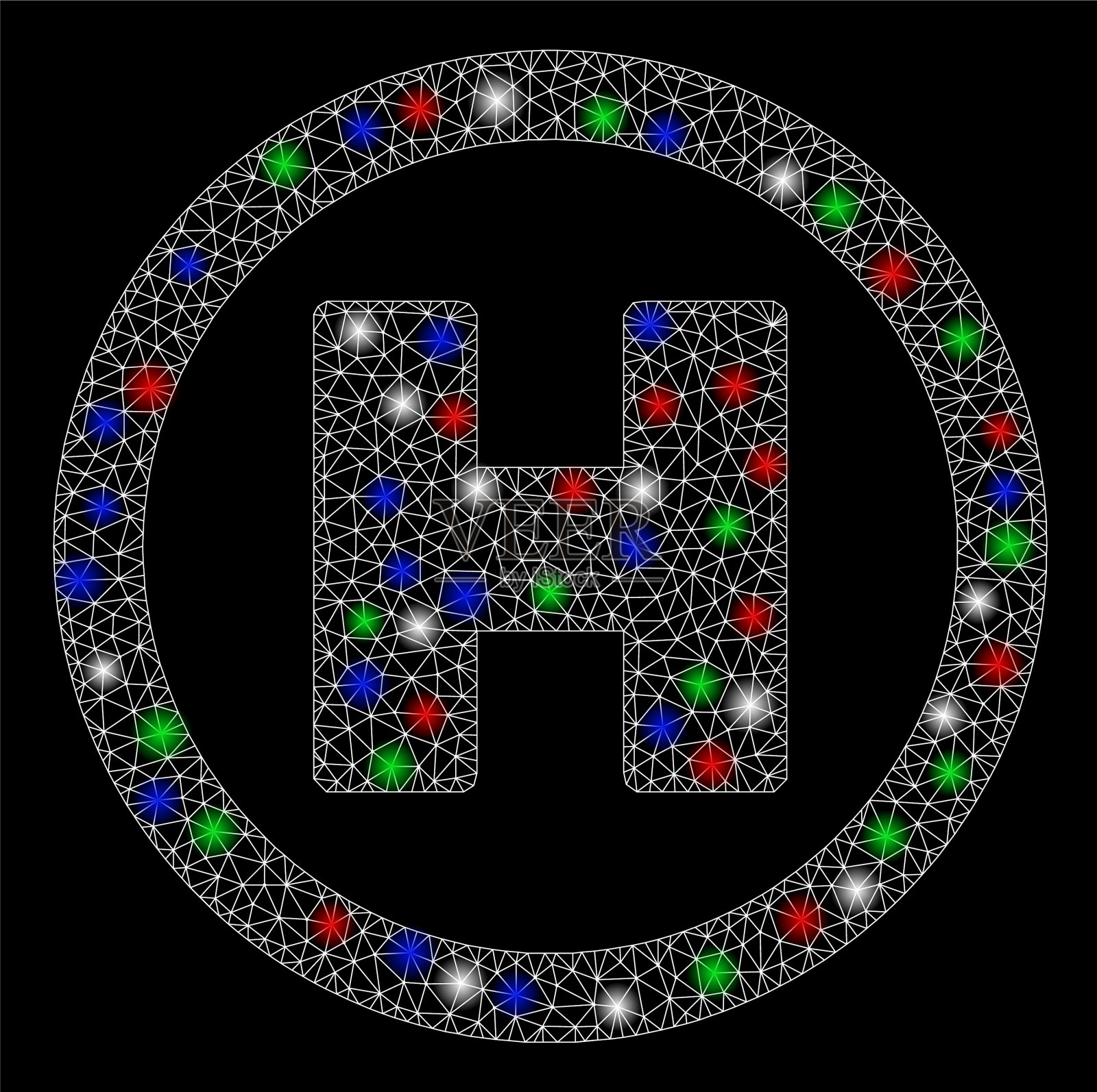 亮网网直升机着陆点用插画图片素材