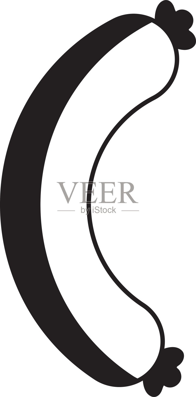 美味香肠孤立图标图标素材