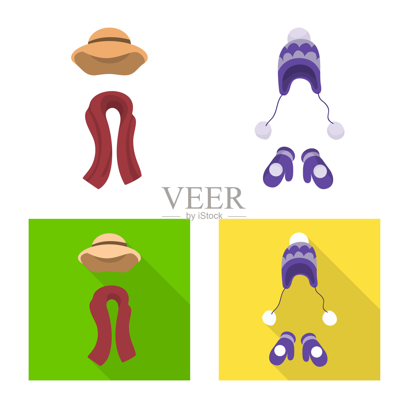 孤立对象衣服和纹理标志图标素材