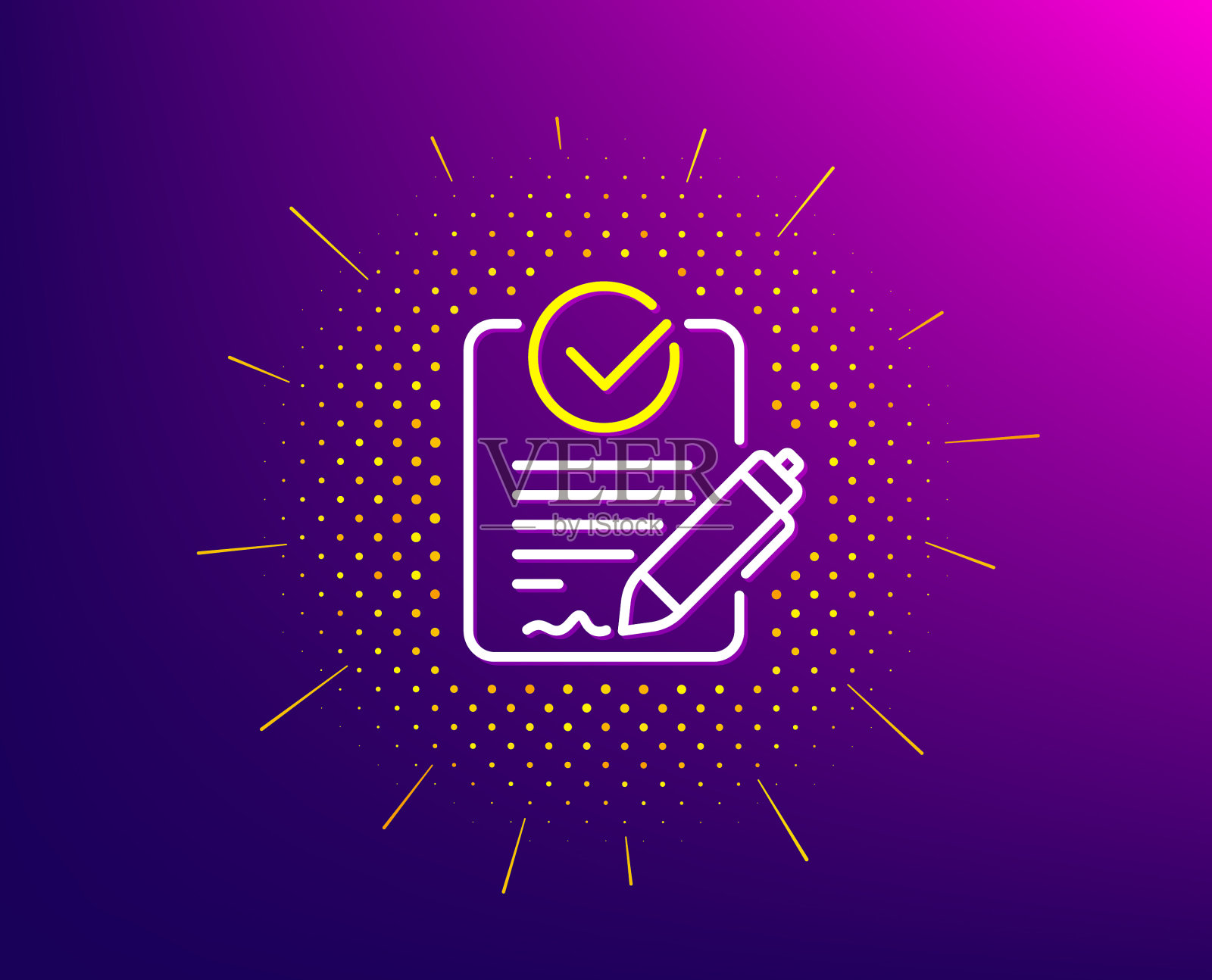 RFP线图标请求提案签署插画图片素材