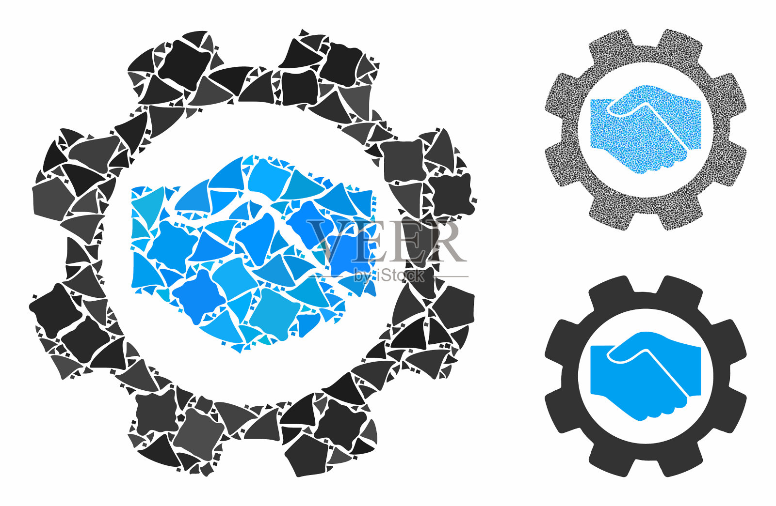 智能合约设置齿轮组成图标图标素材