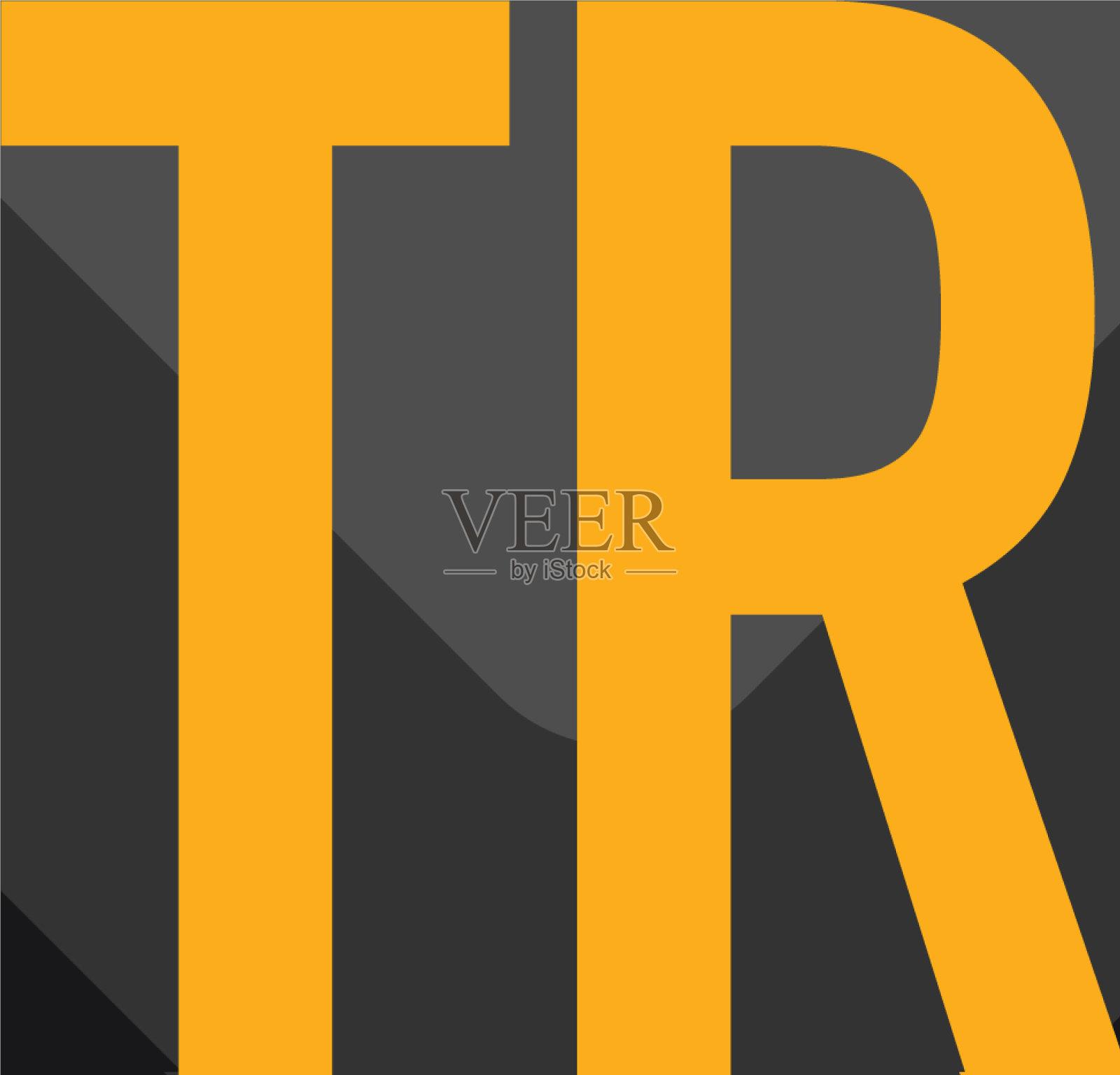 首字母tr黑色创意设计标志在插画图片素材