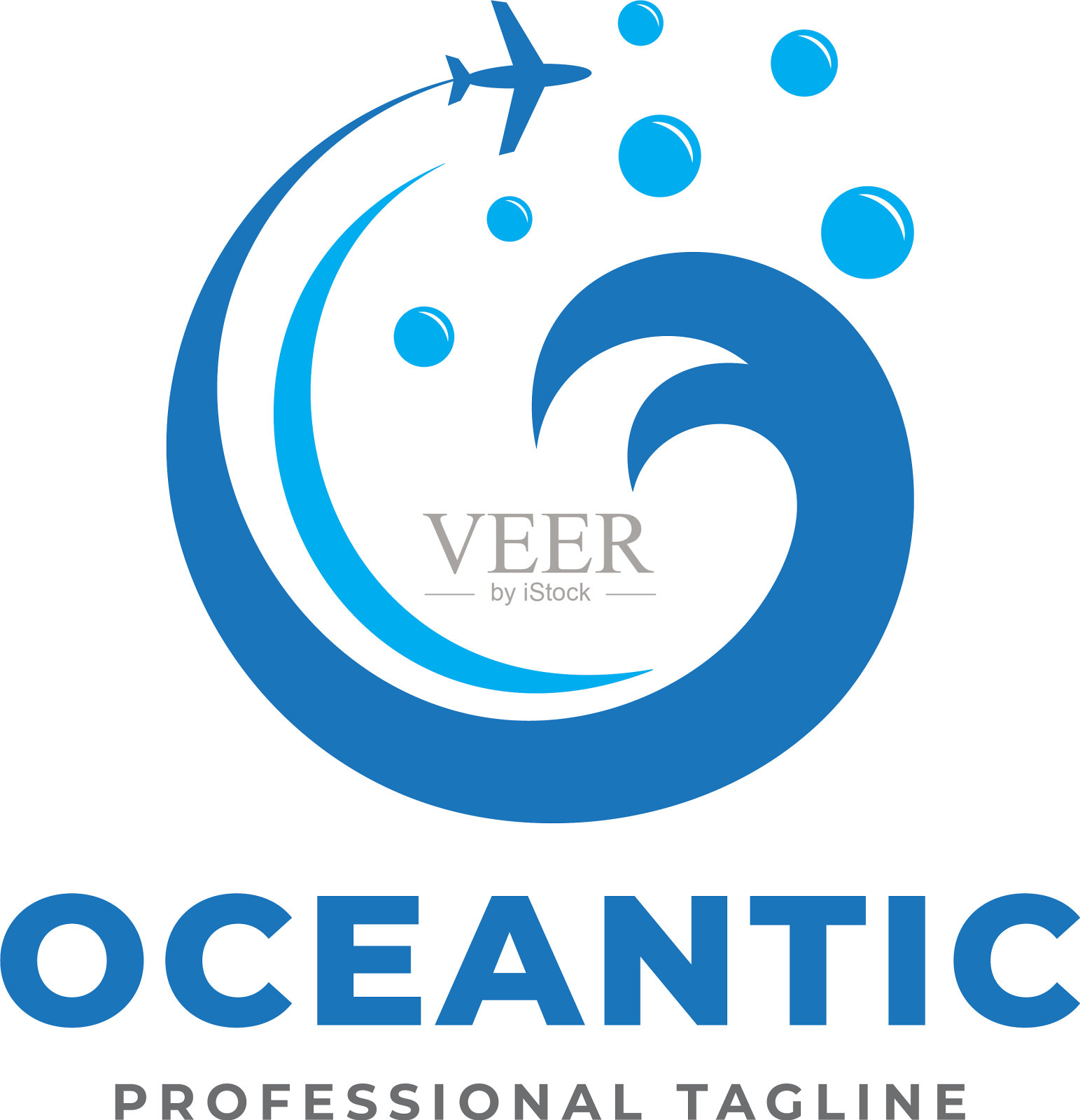 海洋旅游旅游标志设计插画图片素材