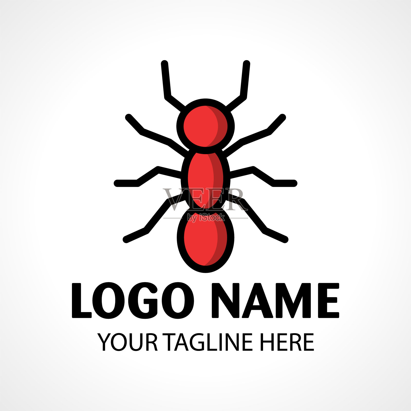 一个简单的图标一个蚂蚁插画图片素材