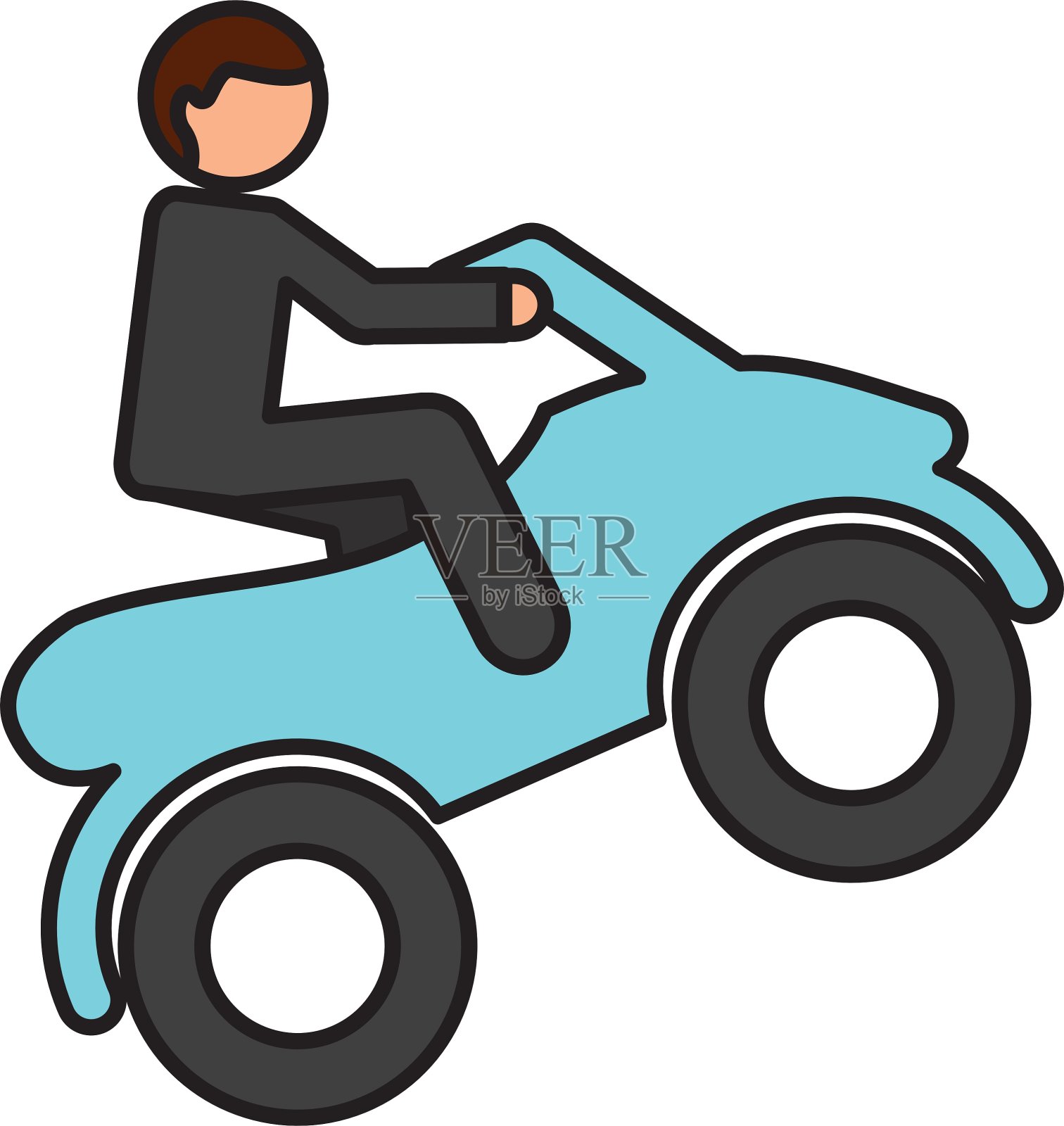 四轮摩托车极限运动设计元素图片