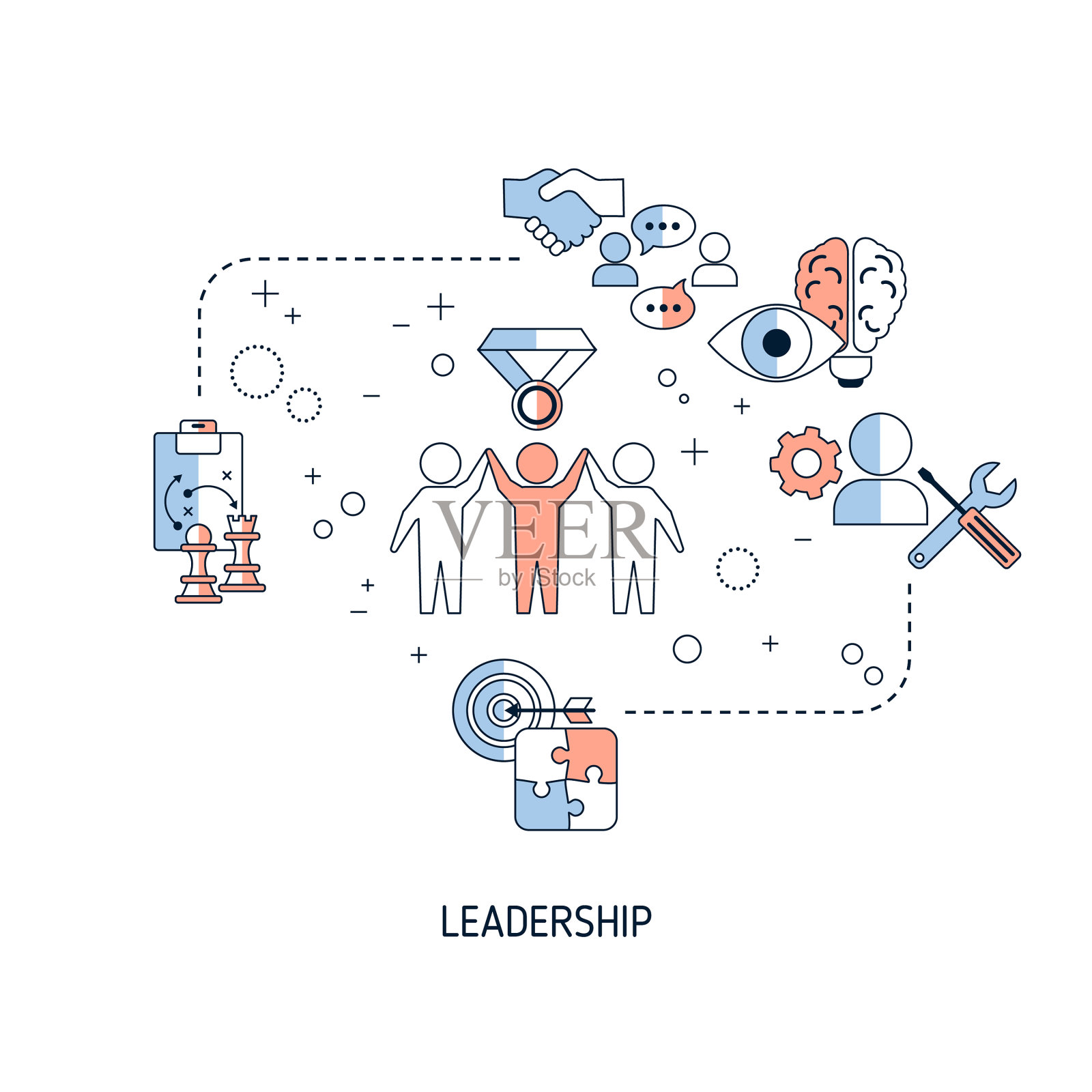 领导理念领导理念插画图片素材