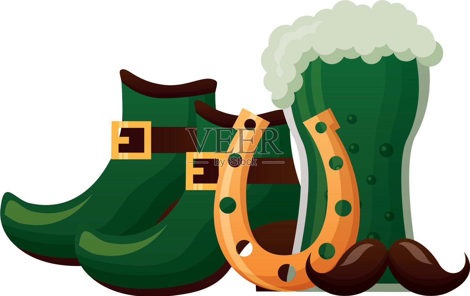 圣帕特里克节快乐设计元素图片