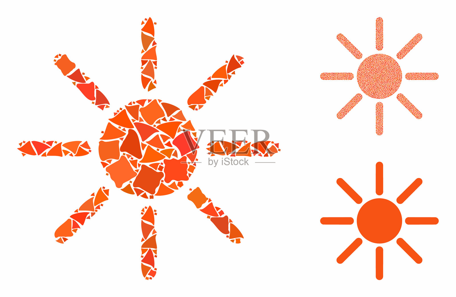 亮度马赛克图标震颤元素插画图片素材