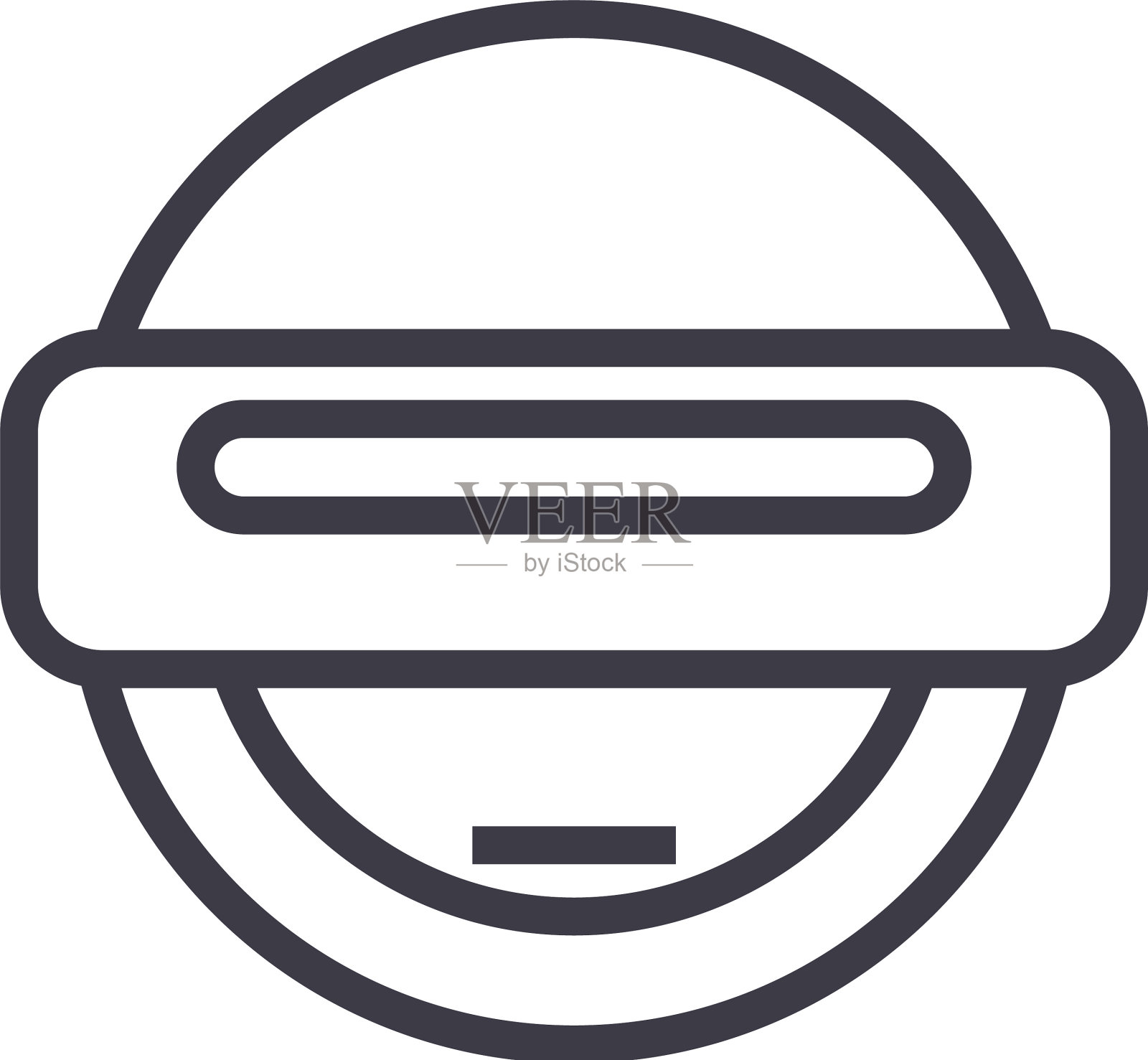 机器人表情符号概念线可编辑概念设计元素图片