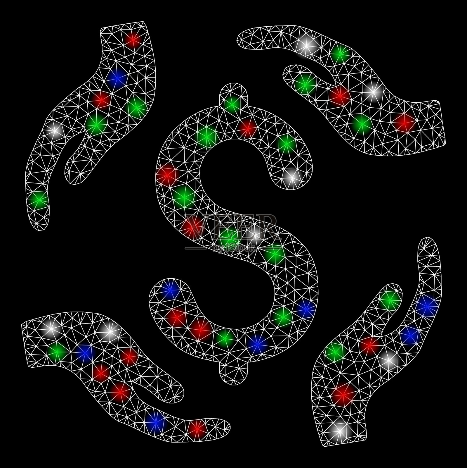 网元靓丽,网元关怀手用轻插画图片素材