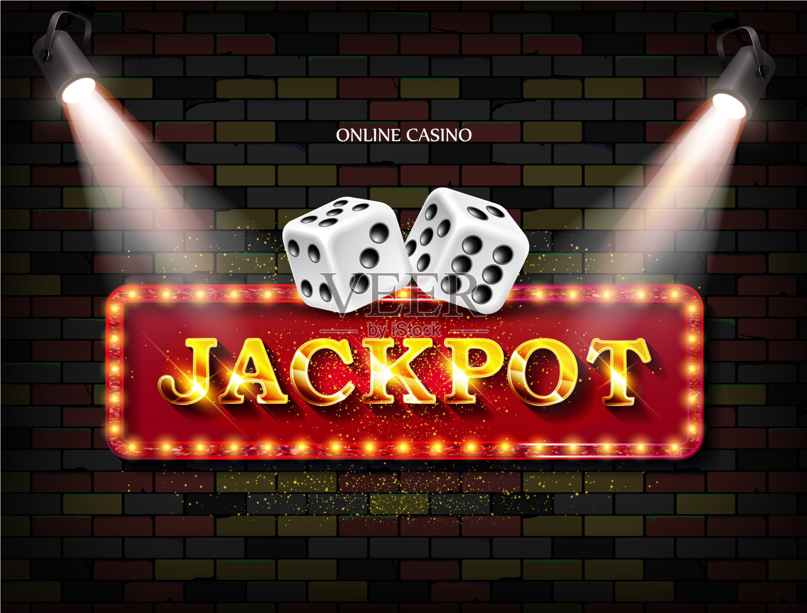 闪亮的标志头奖横幅设计模板素材