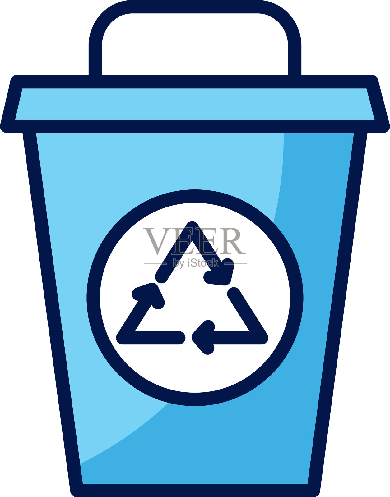 孤立回收垃圾图标设计设计元素图片