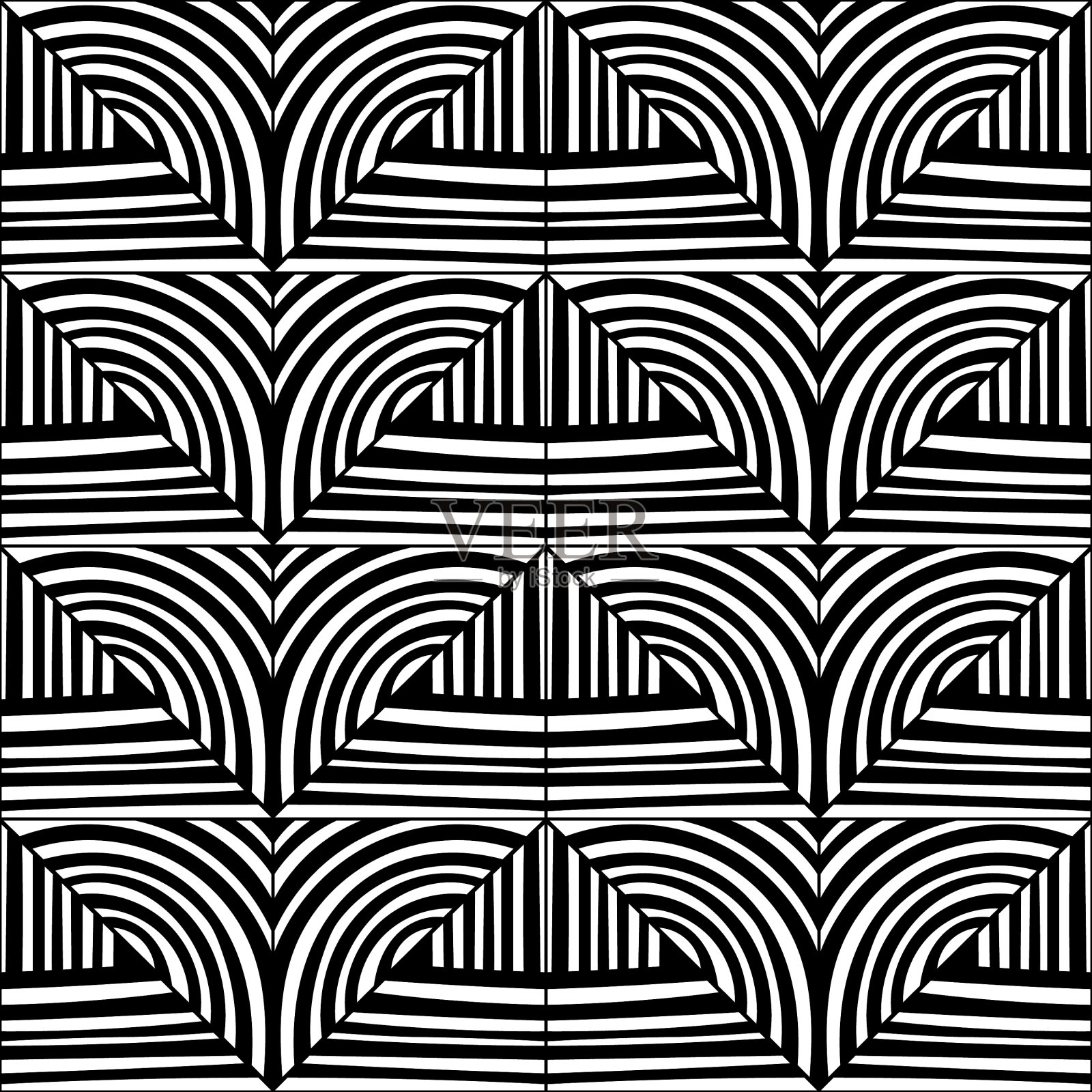 黑色和白色装饰背景上色插画图片素材