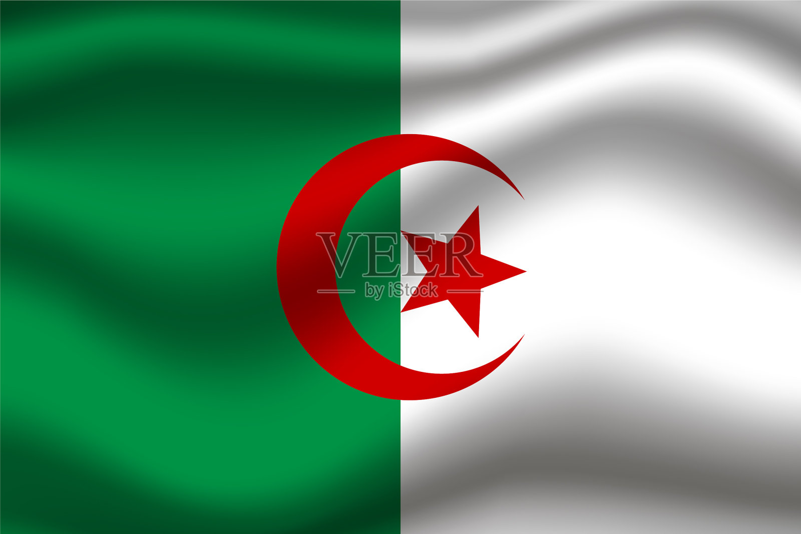 阿尔及利亚集插画图片素材