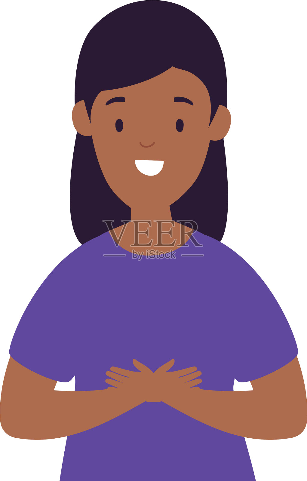 美丽的非洲女人头像人物图标设计元素图片