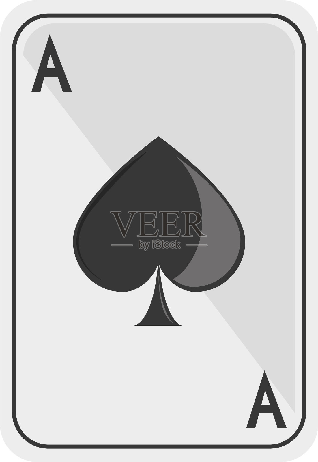 孤立的赌场卡平面设计设计元素图片