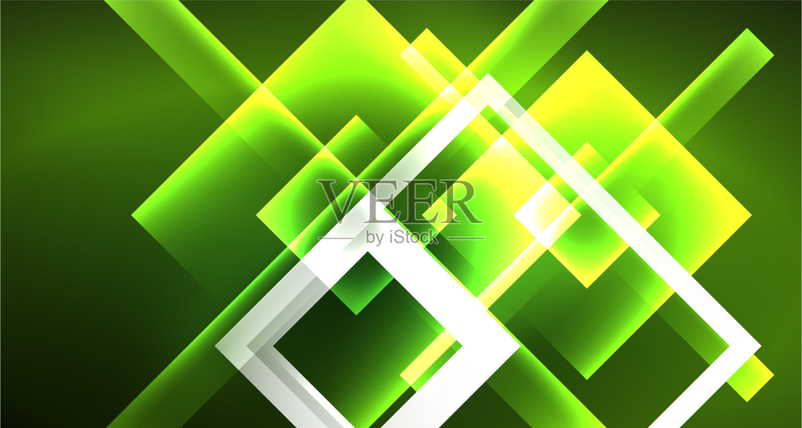 霓虹几何抽象背景潮人插画图片素材