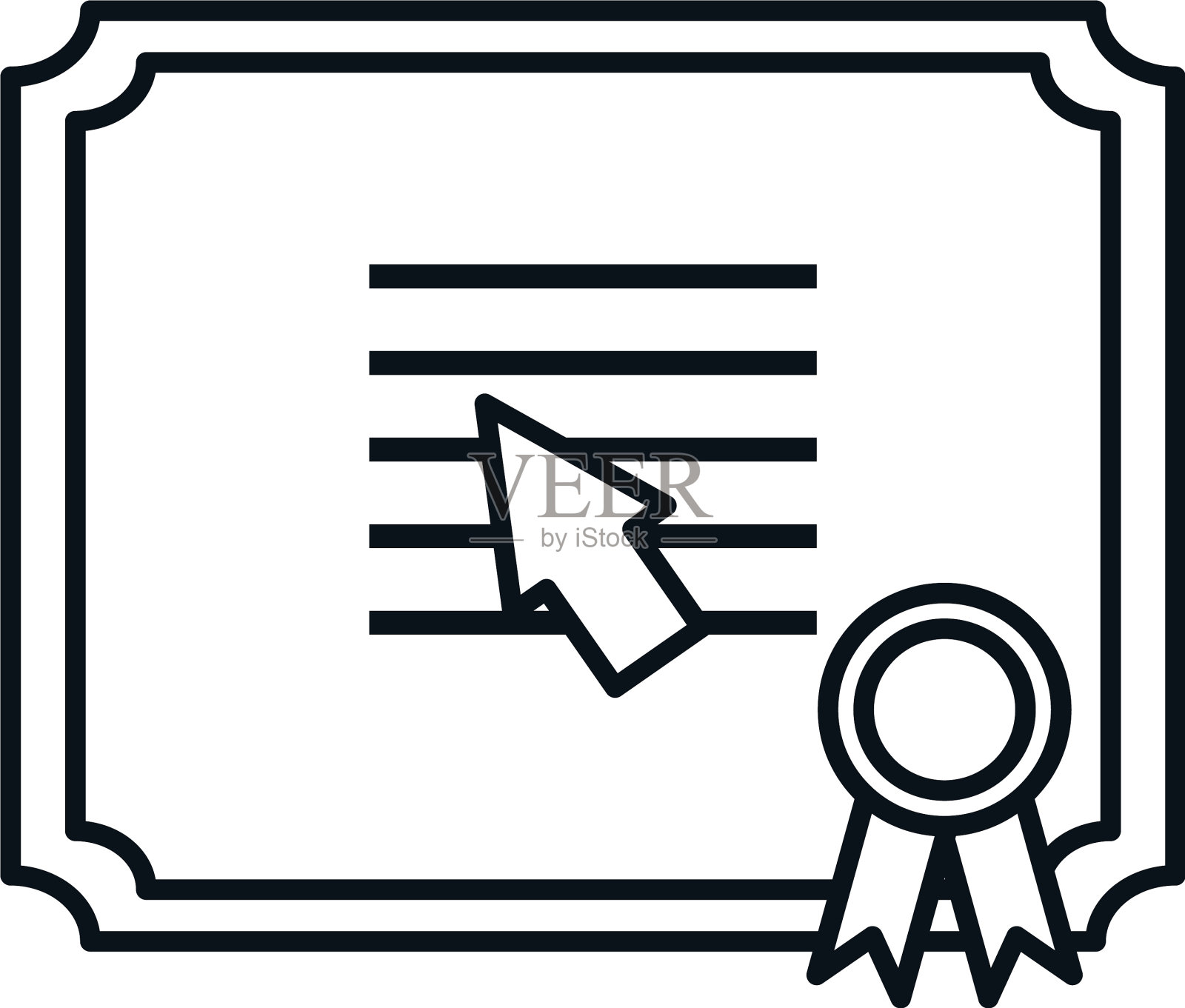 独立证书纸线设计设计元素图片