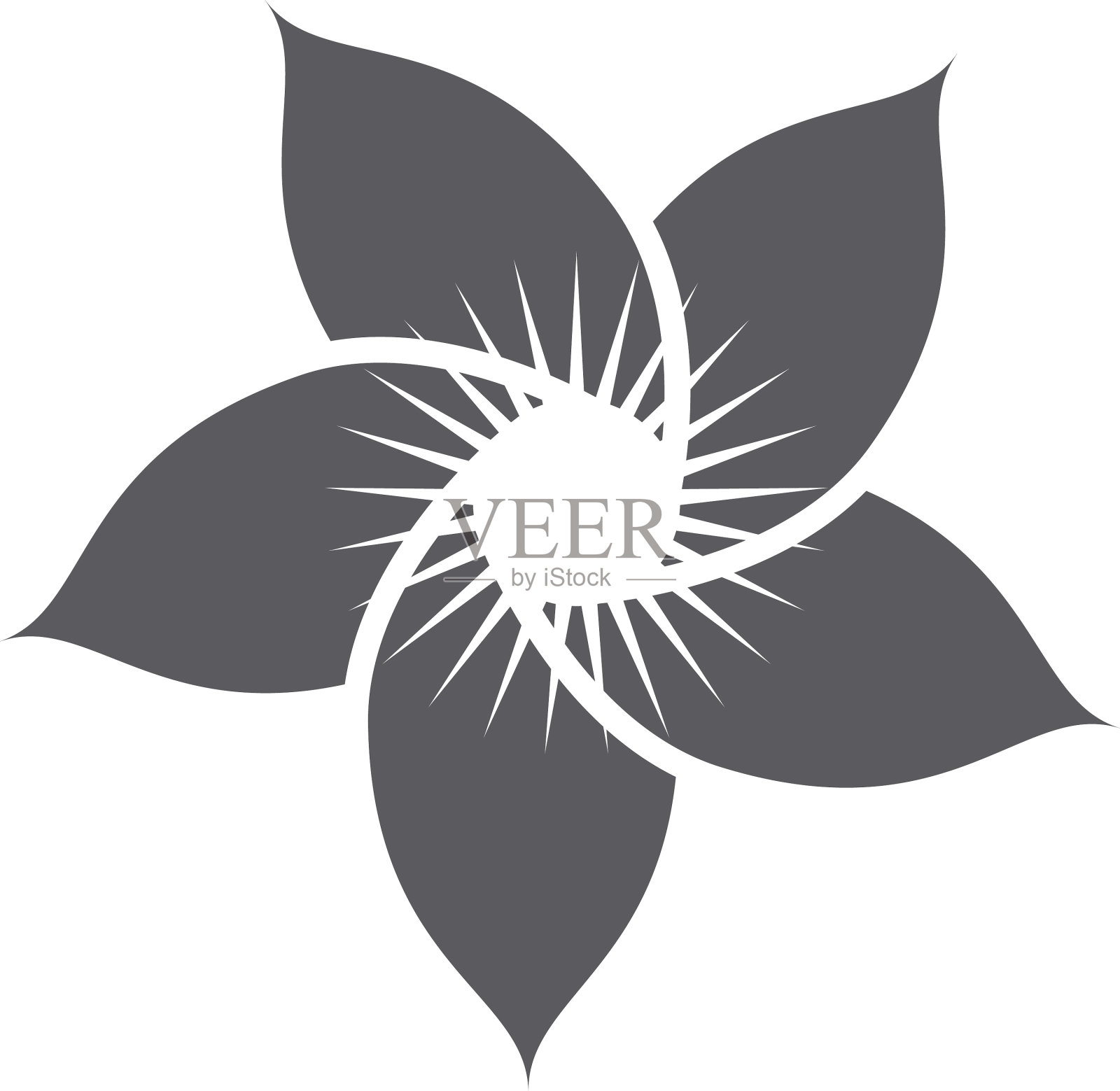 茉莉花图标标志模板设计元素图片