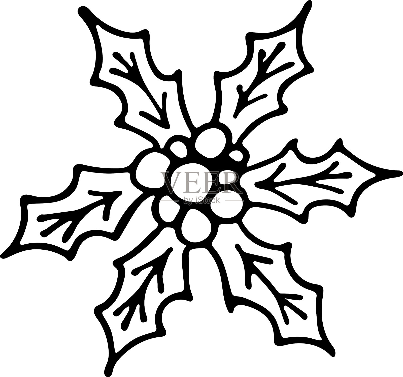 手绘轮廓图设计元素图片