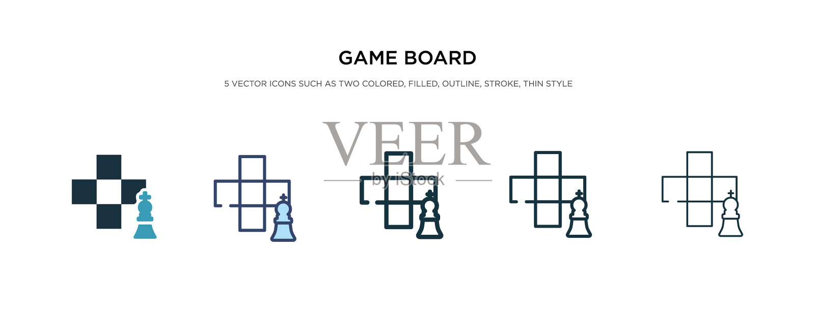 游戏面板图标有不同的两种颜色风格图标素材