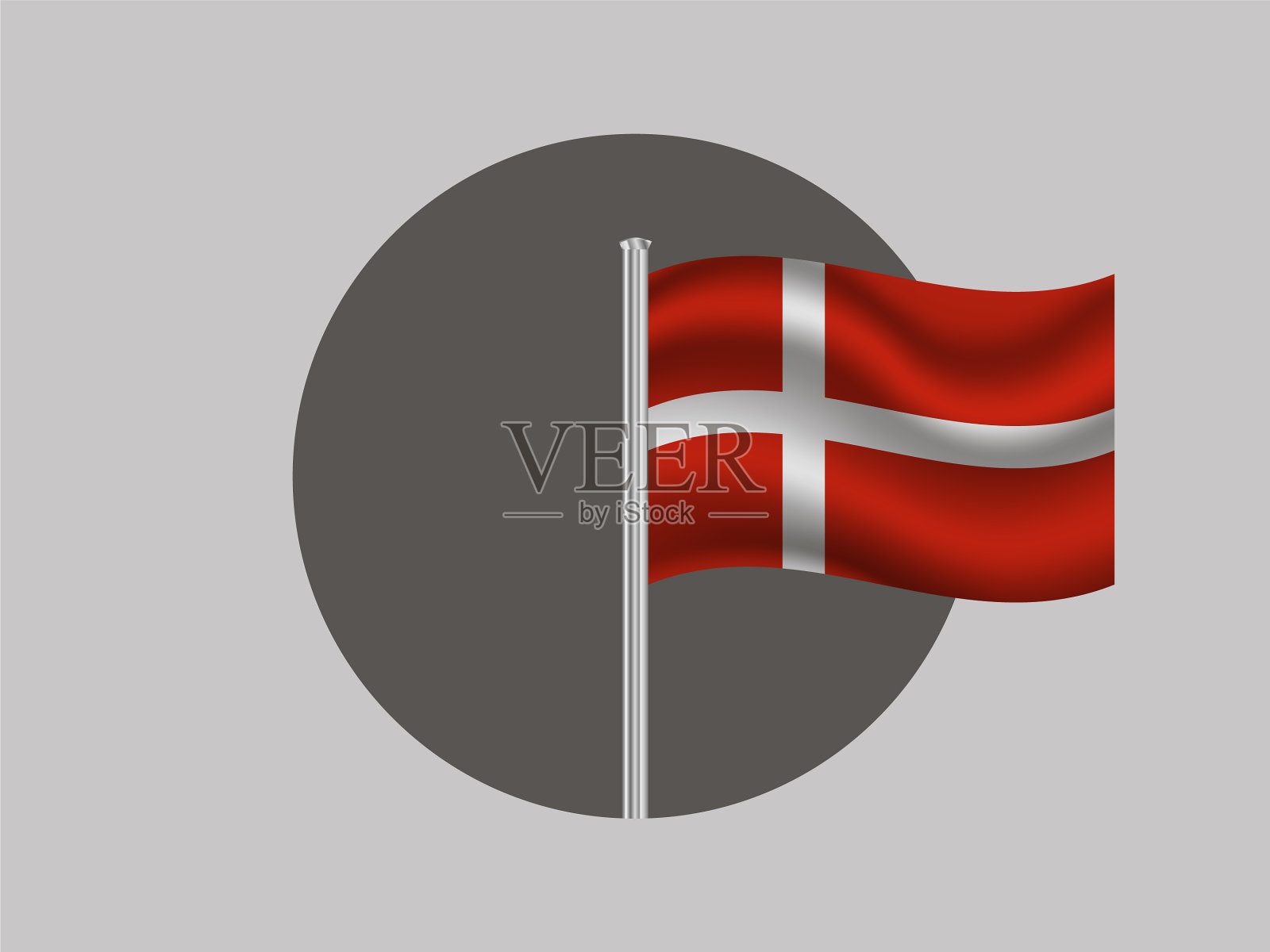 国旗王国丹麦原创插画图片素材