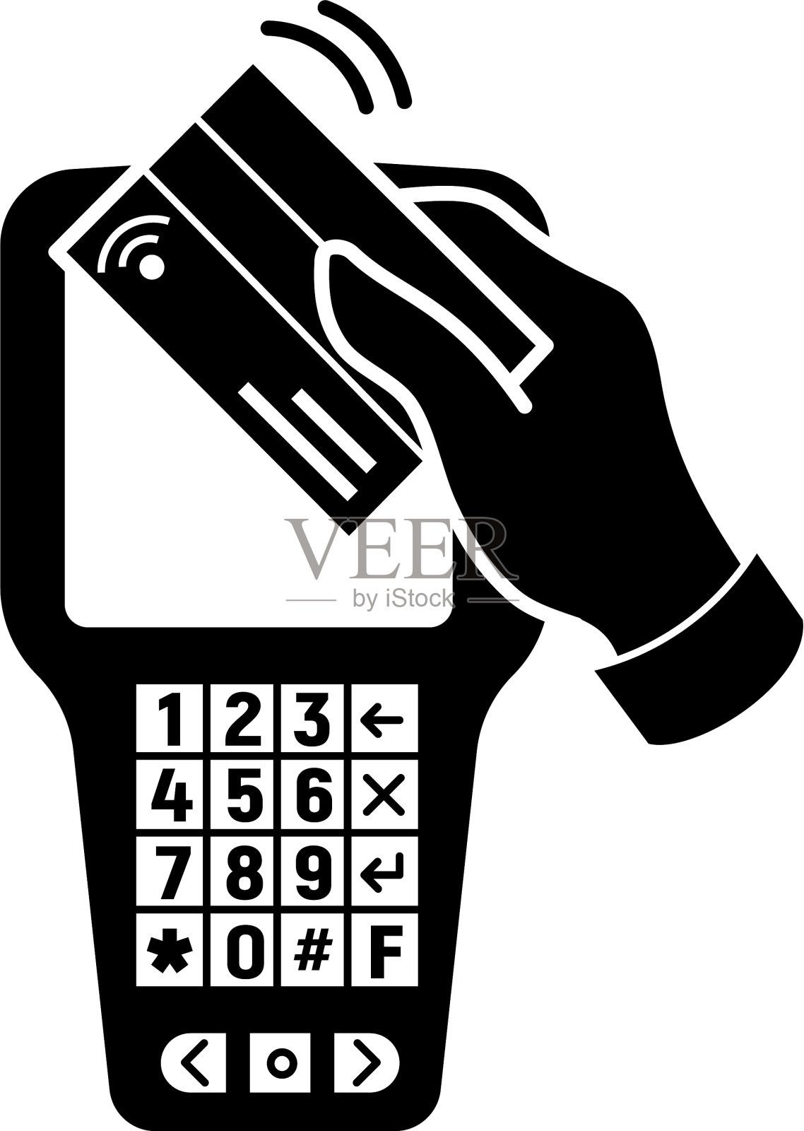 信用卡支付图标风格简单插画图片素材