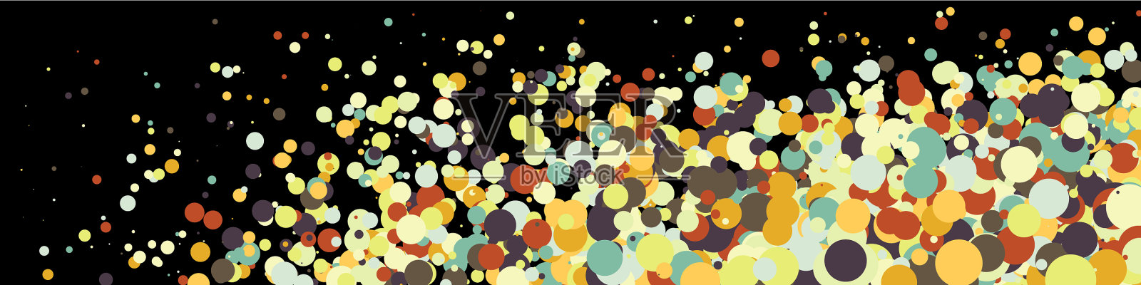 彩色宇宙分布计算插画图片素材