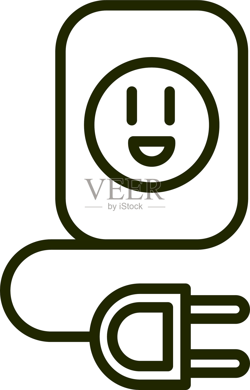 能源出口堵塞环境生态线图标素材