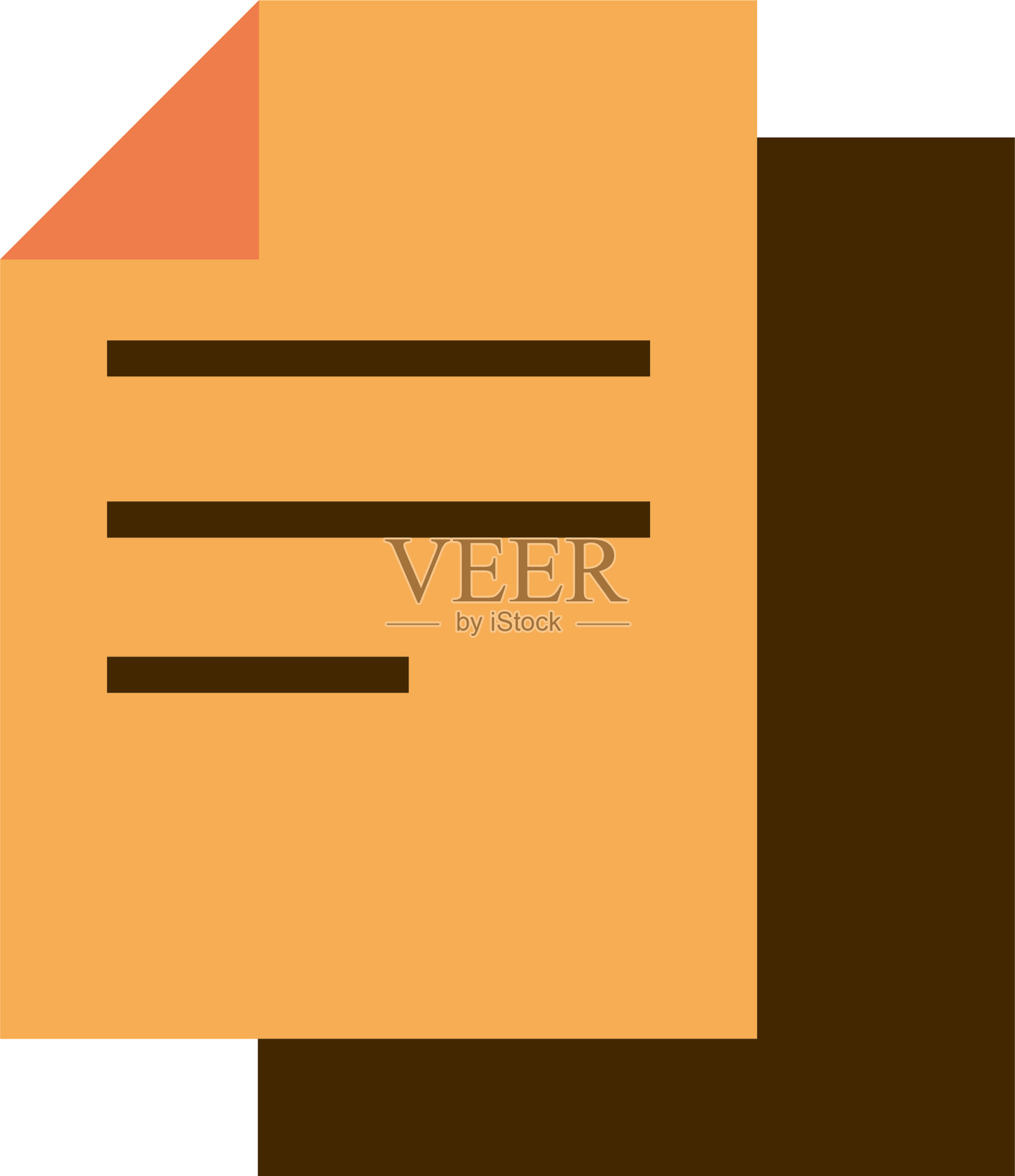 商业战略图标的纸质文档图标素材