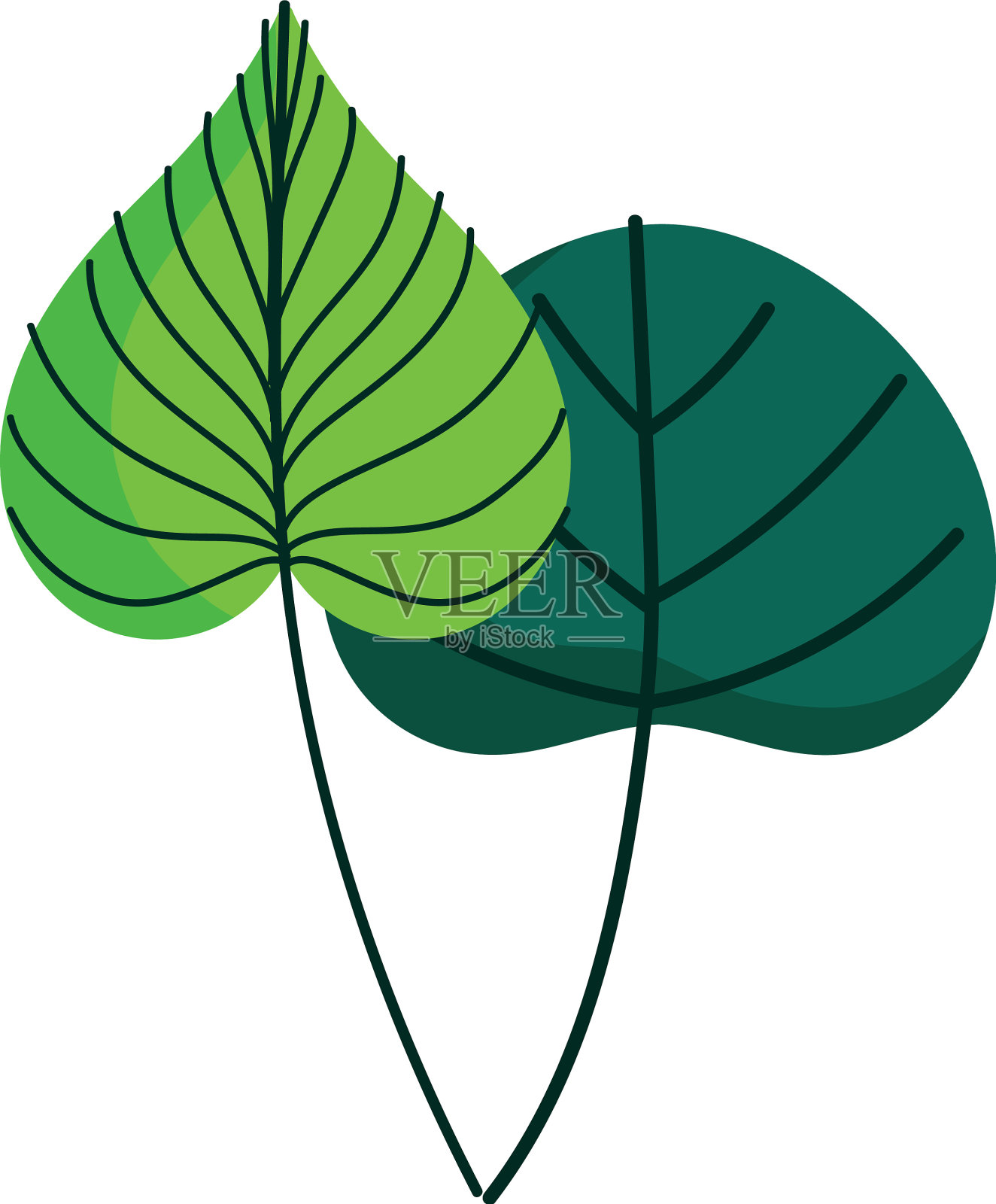 叶叶叶叶叶鸣装饰有机图标设计元素图片