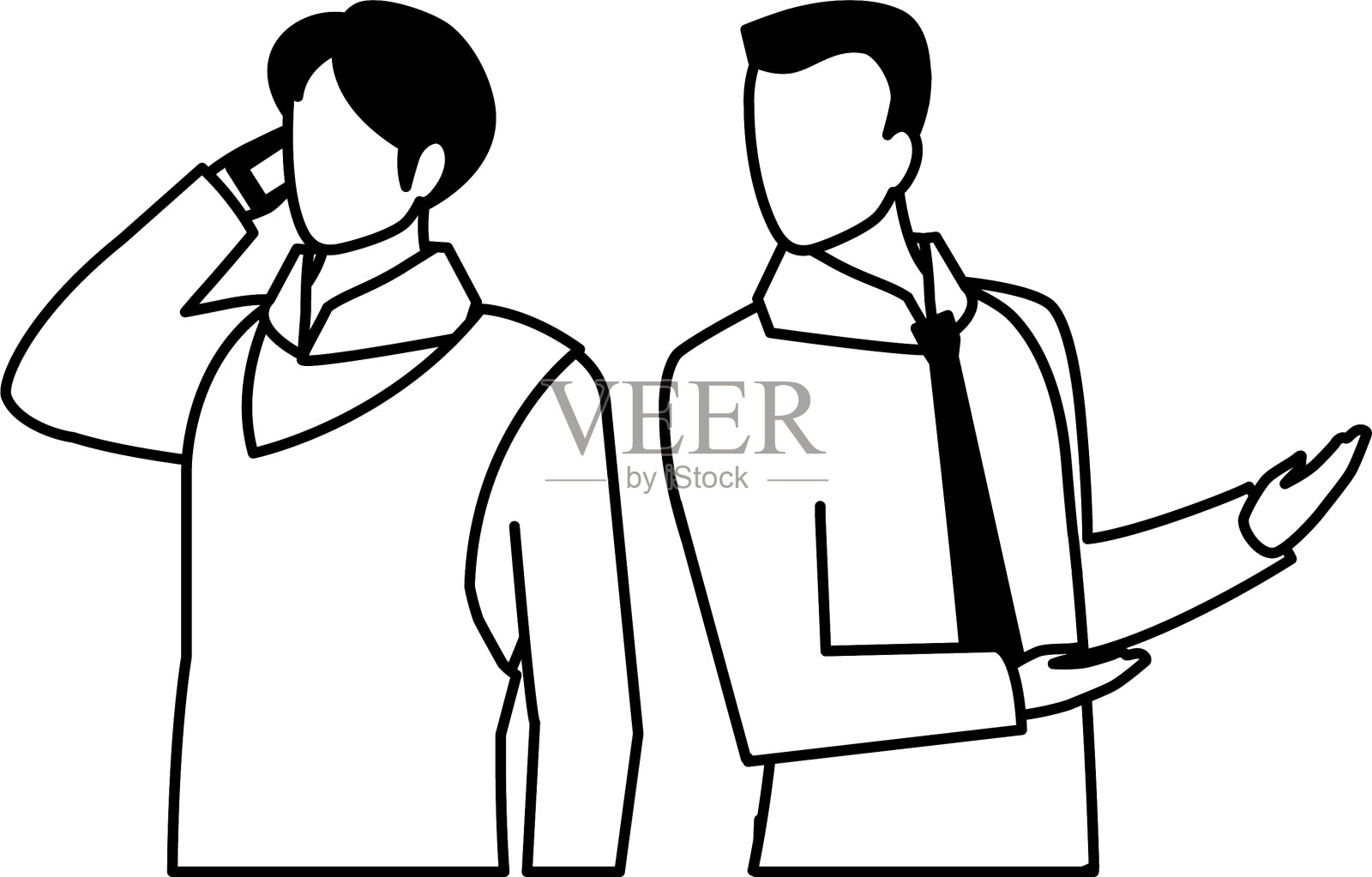 可爱的商人与各种观点的姿势设计元素图片