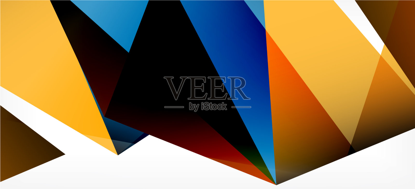 复古抽象模板与三角形马赛克插画图片素材