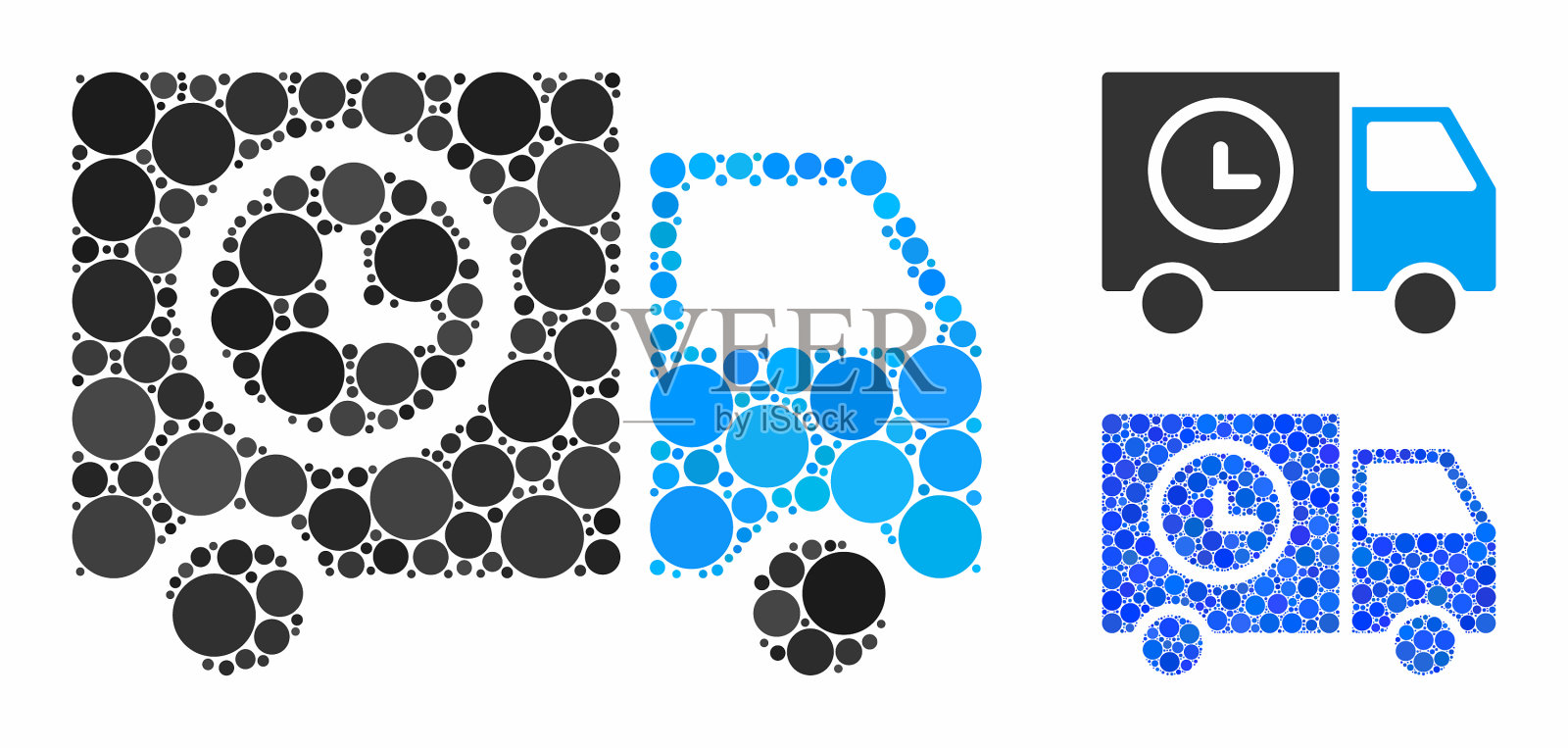 出货时间表van Mosaic图标圆点插画图片素材