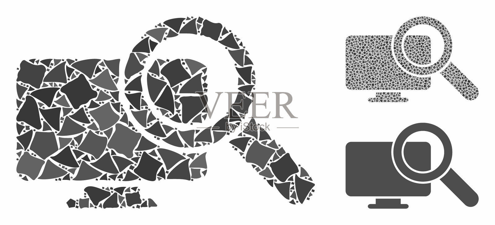 搜索电脑合成图标破烂项目插画图片素材