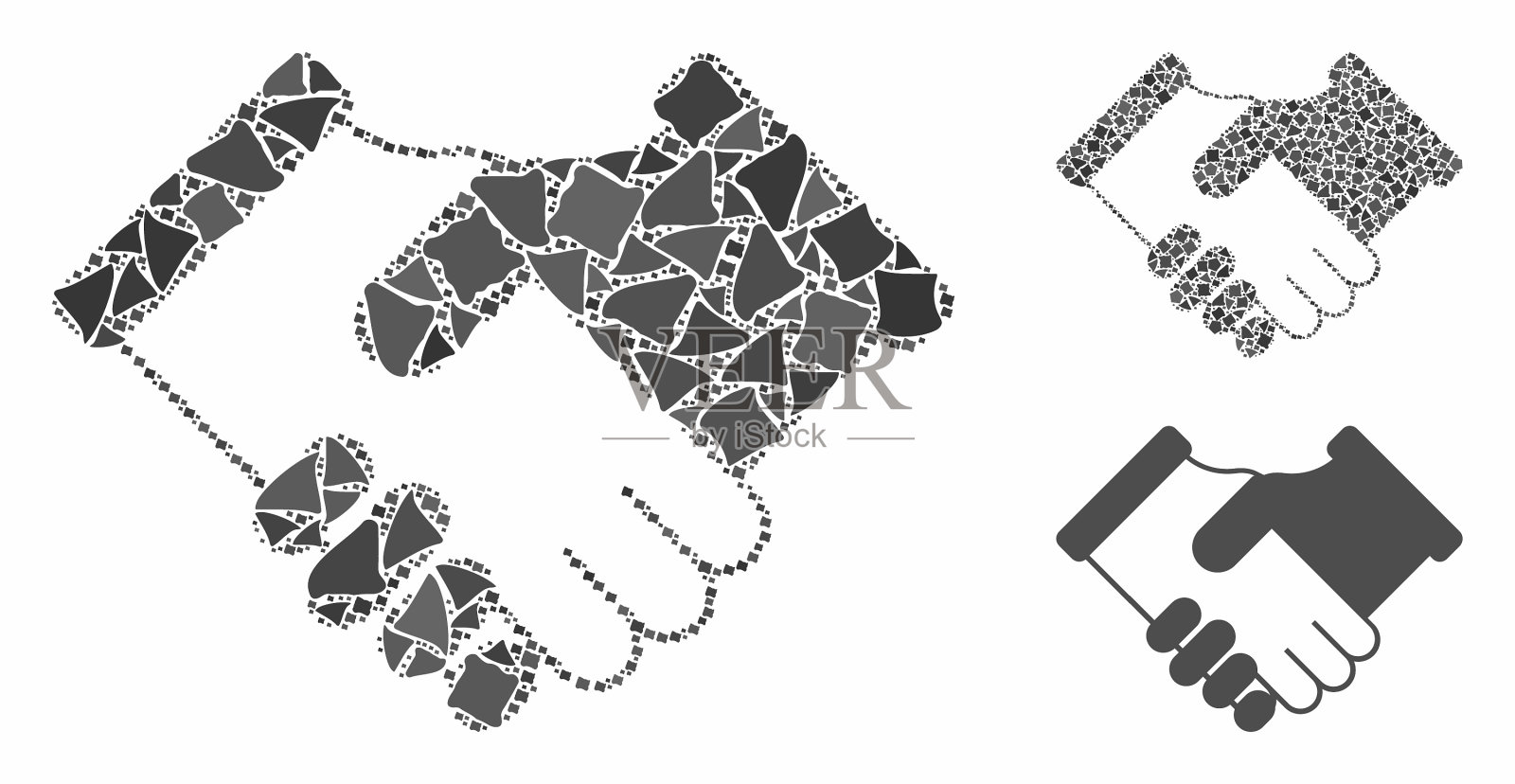 协议马赛克图标颤抖项目插画图片素材