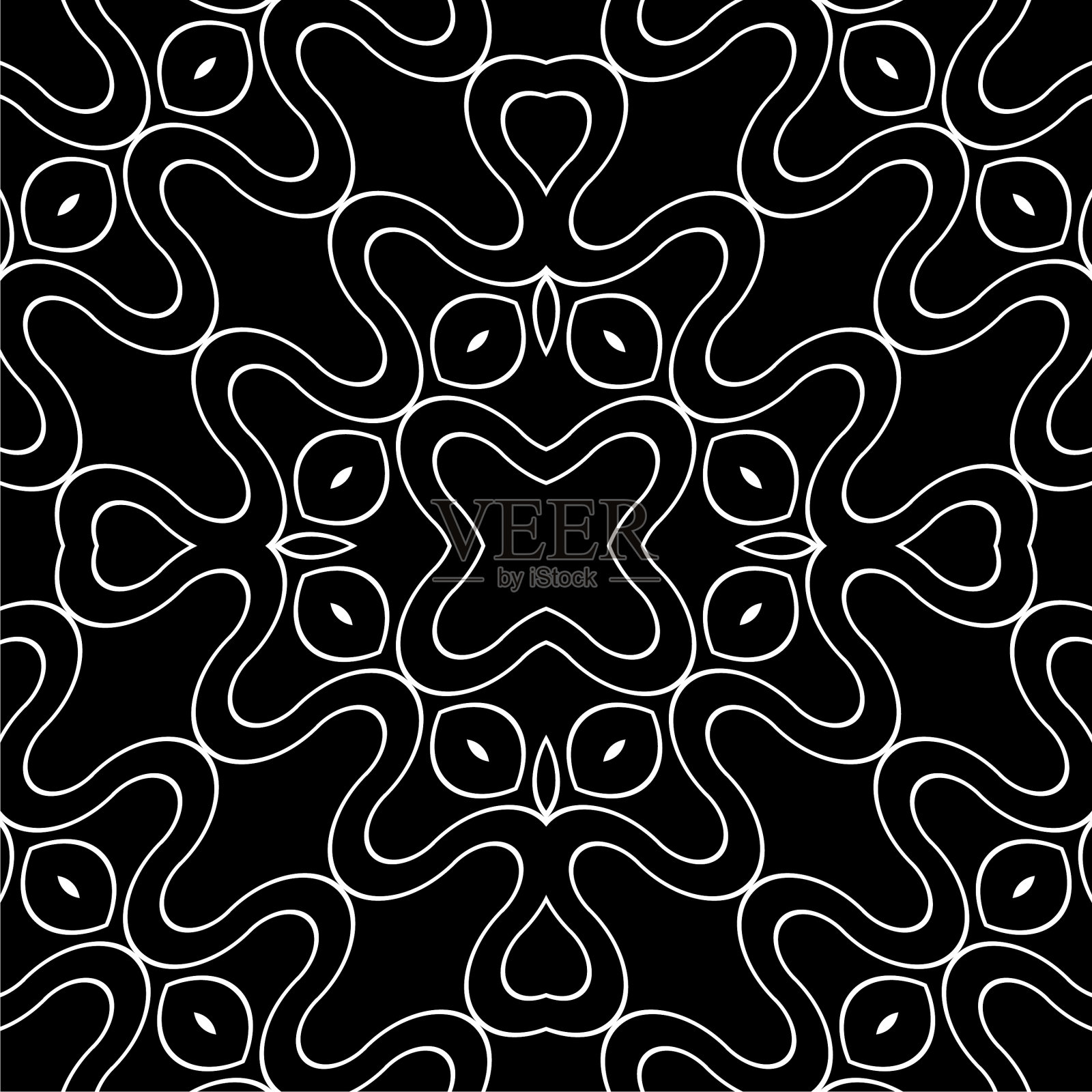 设计无缝单色之字形图案插画图片素材