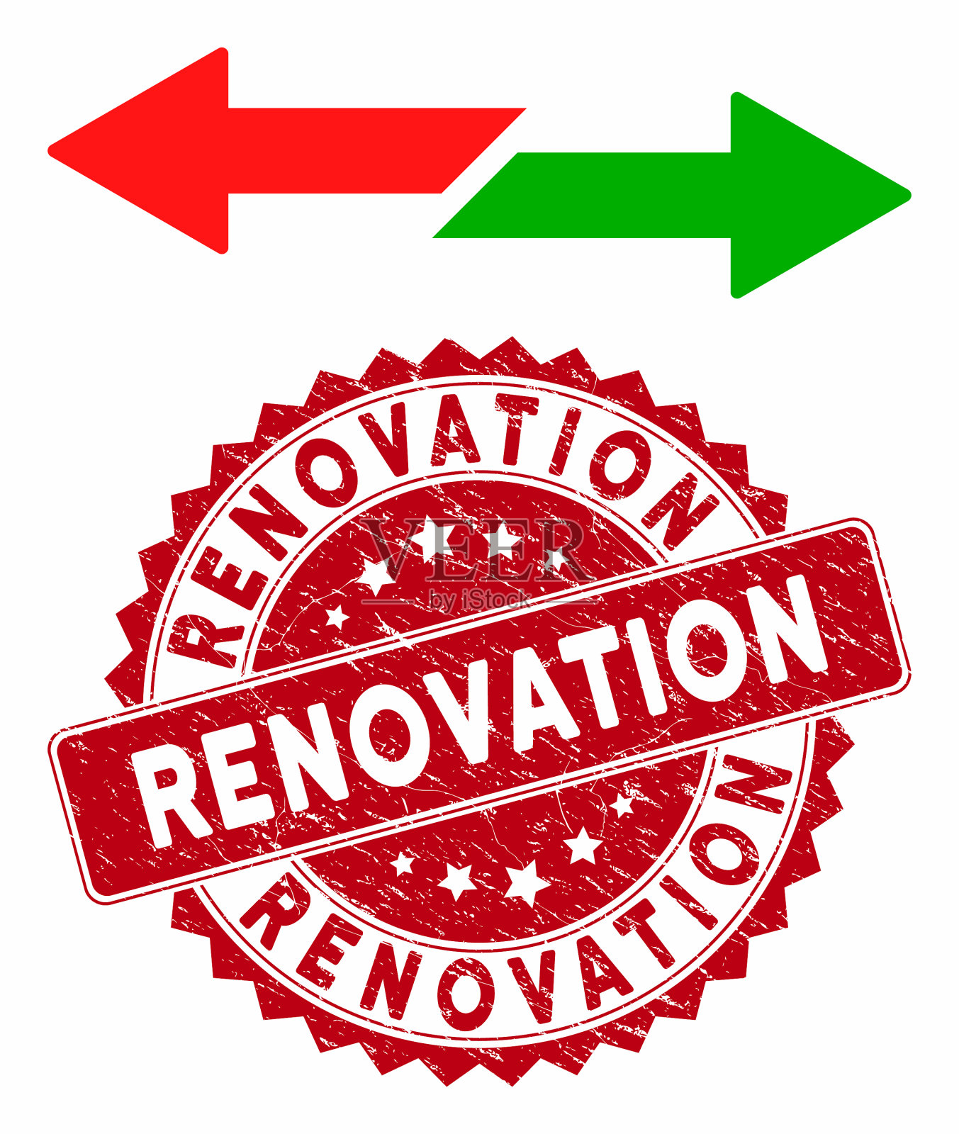 用纹理更新交换箭头图标插画图片素材